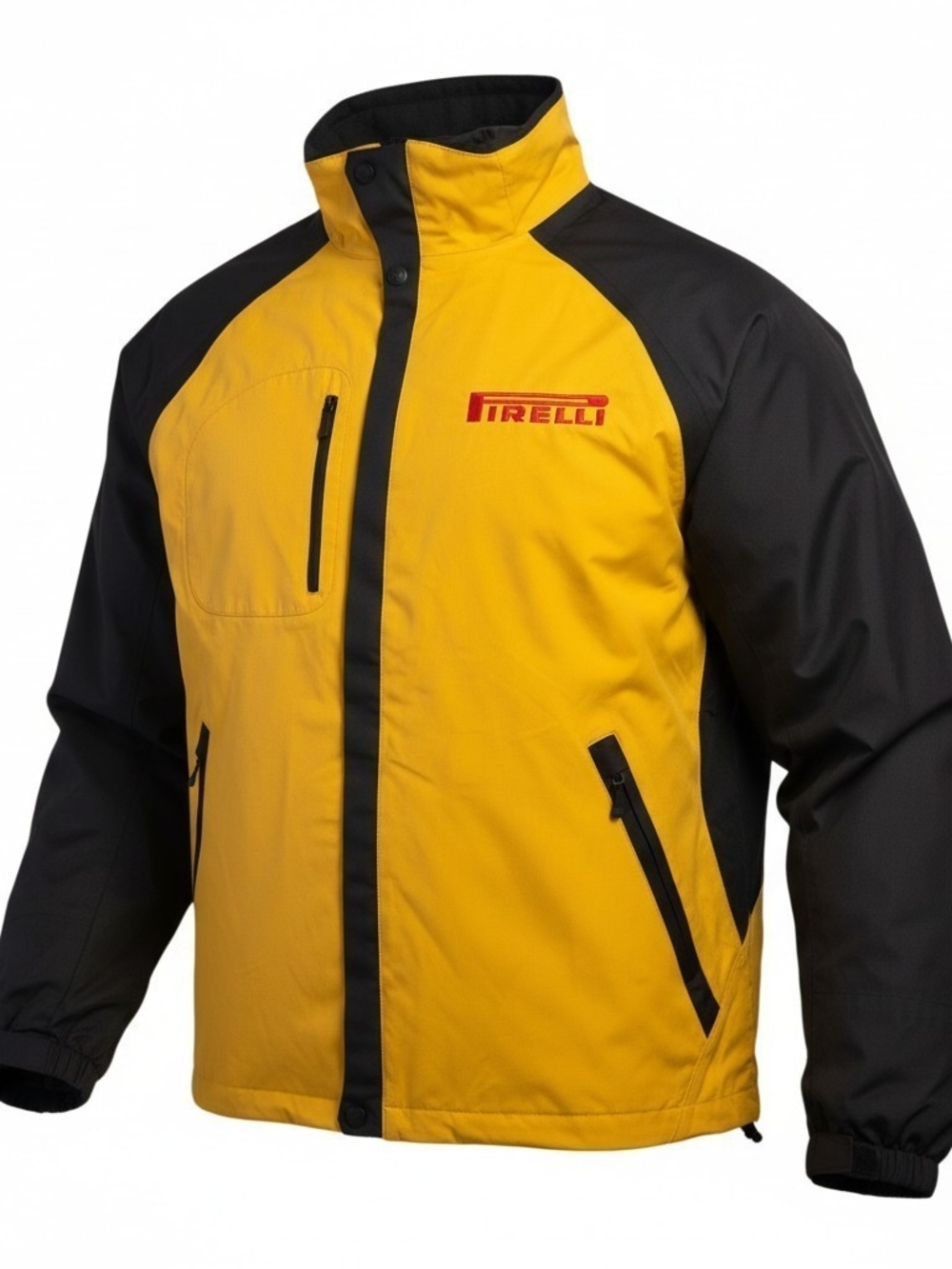 NORTH END Pirelli Racing Jacket Men’s XXL Yellow Black All Climate Wear 2-in-1